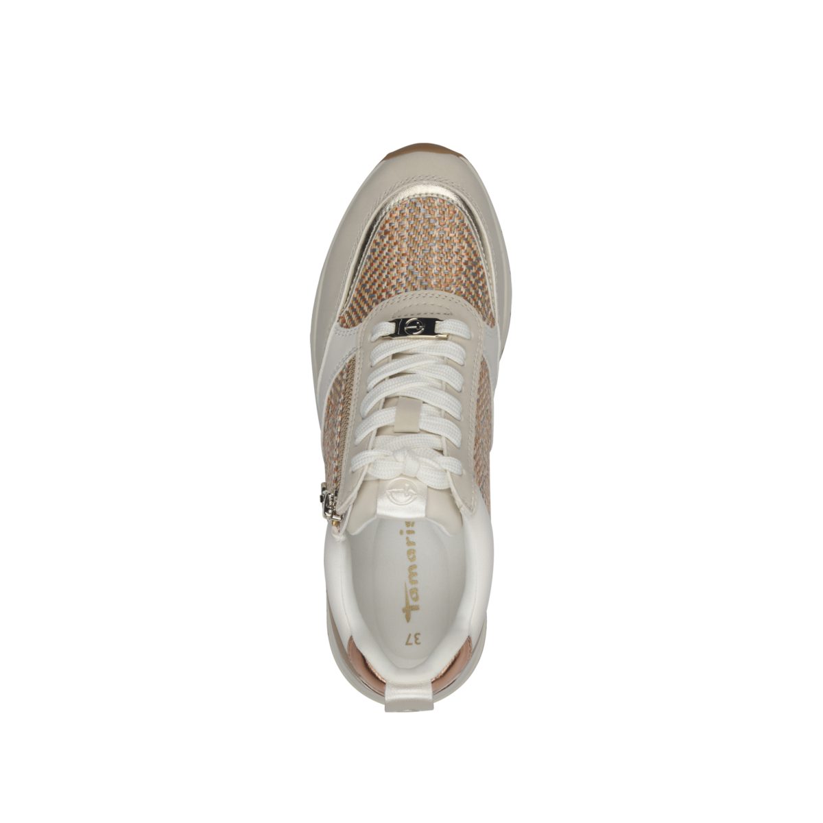 Sneaker ivory structur