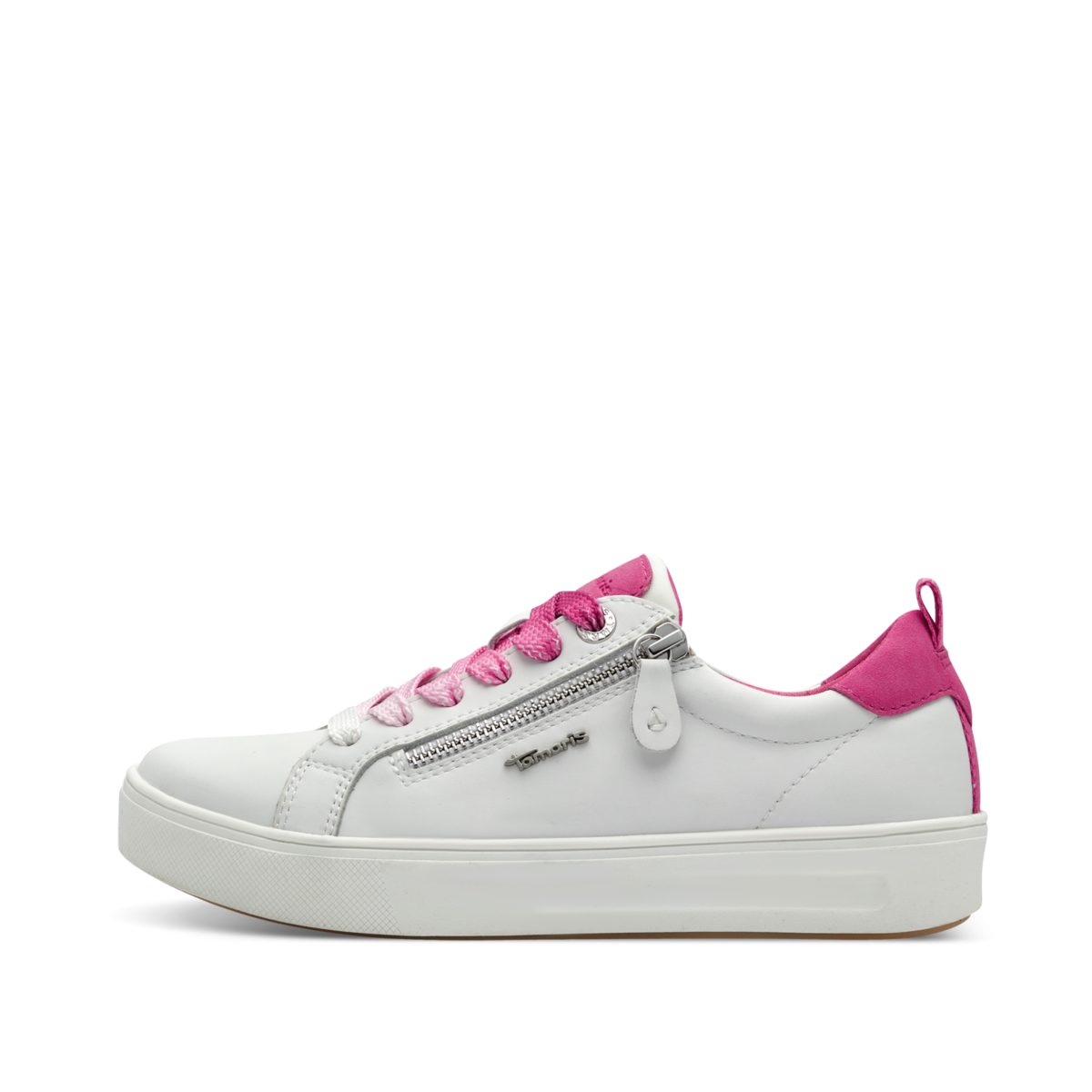 Sneaker white fuxia