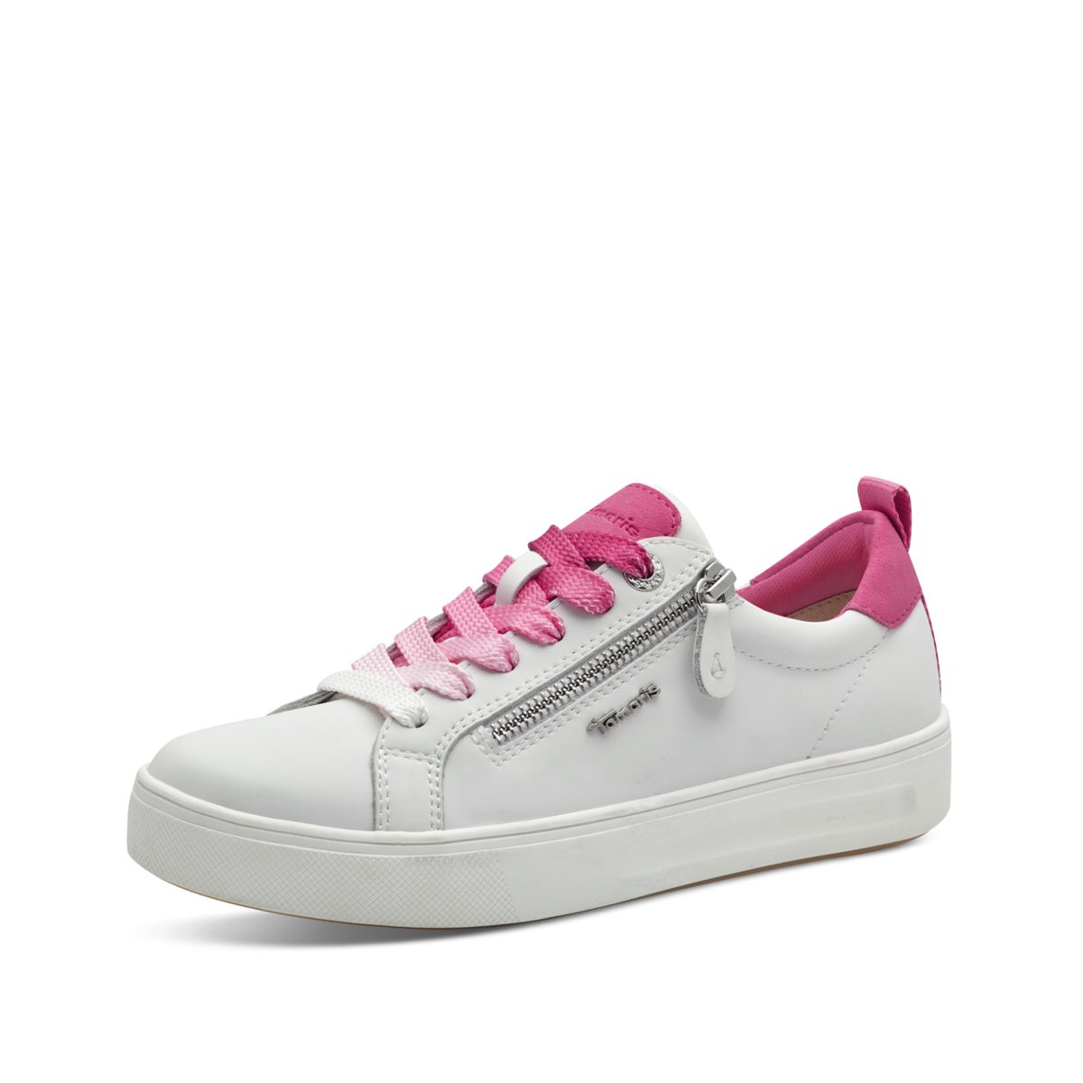 Sneaker white fuxia