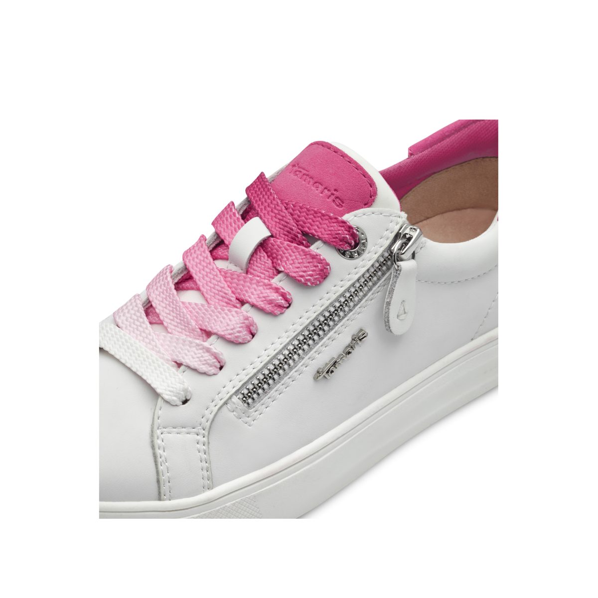 Sneaker white fuxia