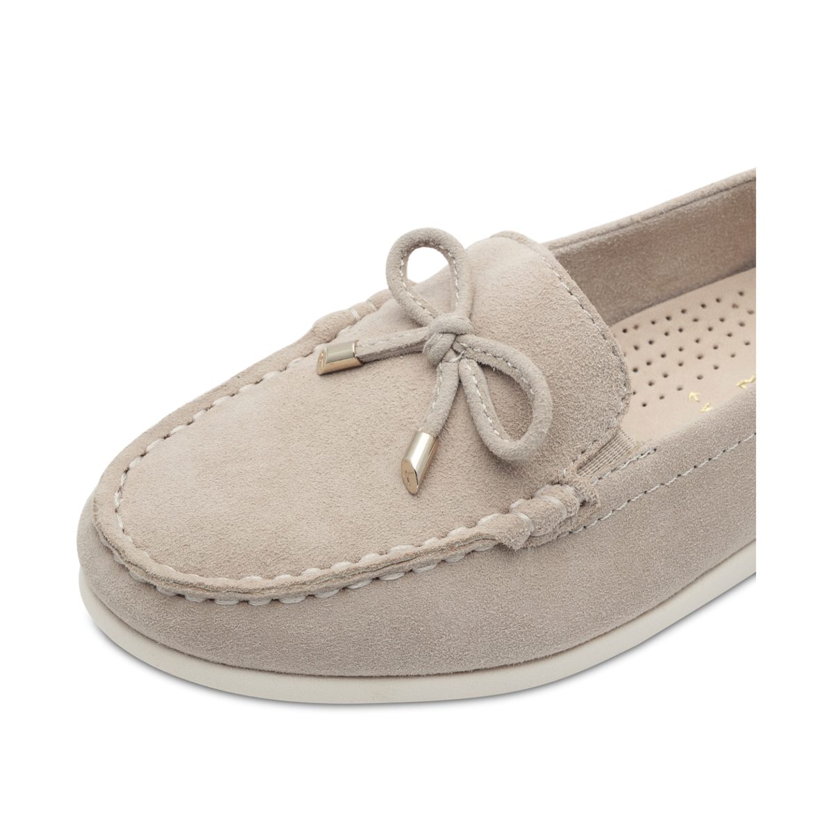 Slipper beige suede