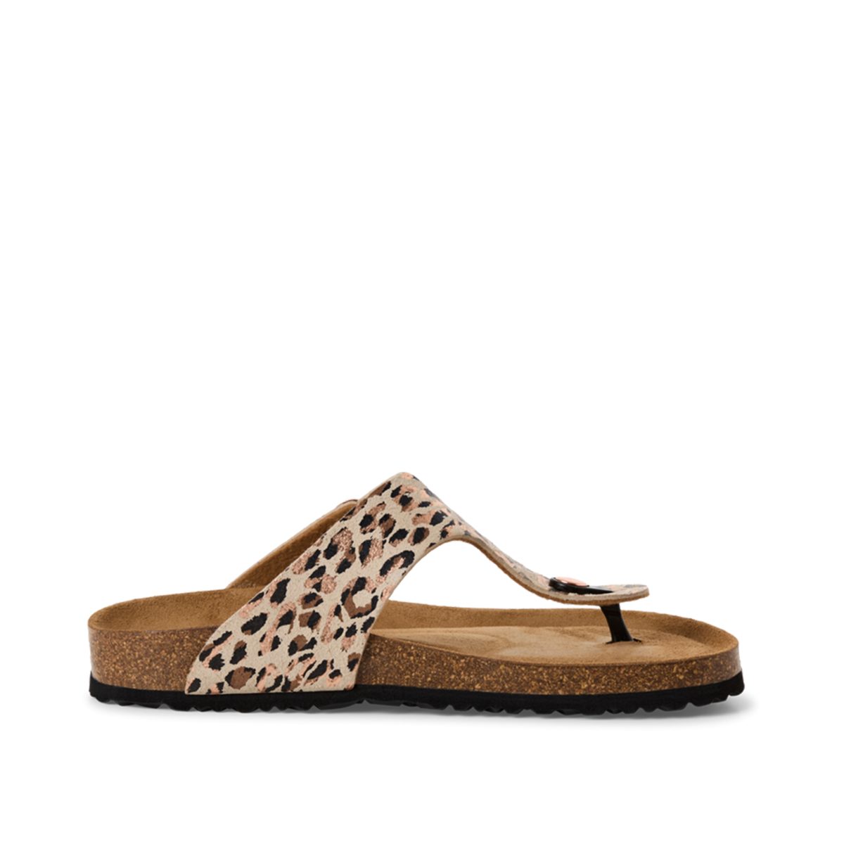 Zehentrenner beige leopard